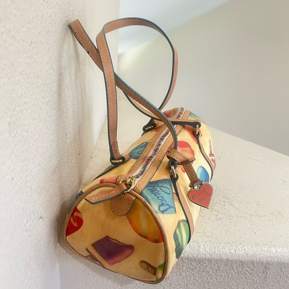 VNTG‎ Dooney Bourke Ice Cream Bars Popsicle Signature Barrel Satchel Bag Purse - Picture 6 of 16